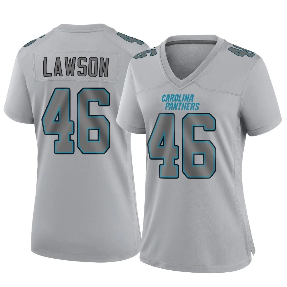 Women's Carolina Panthers Shaq Lawson Nike Atmosphere Fashion Game Gray Jersey Women's Carolina Panthers Shaq Lawson Nike Atmosphere Fashion Game Gray Jersey