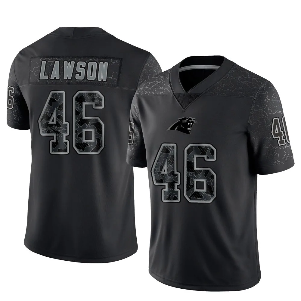 Youth Carolina Panthers Shaq Lawson Nike Reflective Limited Black Jersey Youth Carolina Panthers Shaq Lawson Nike Reflective Limited Black Jersey