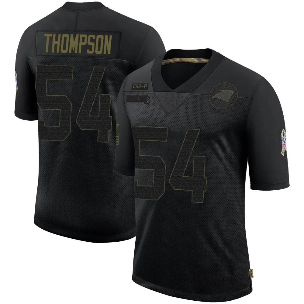 Men's Carolina Panthers Shaq Thompson Nike 2020 Salute To Service Limited Black Jersey Men's Carolina Panthers Shaq Thompson Nike 2020 Salute To Service Limited Black Jersey