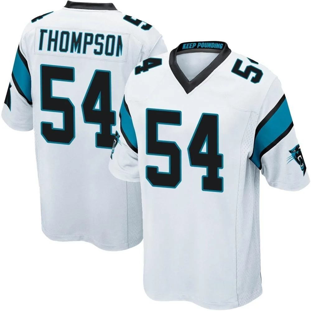 Men's Carolina Panthers Shaq Thompson Nike Game White Jersey Men's Carolina Panthers Shaq Thompson Nike Game White Jersey