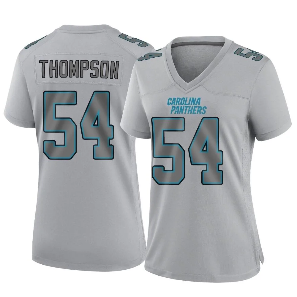 Women's Carolina Panthers Shaq Thompson Nike Atmosphere Fashion Game Gray Jersey Women's Carolina Panthers Shaq Thompson Nike Atmosphere Fashion Game Gray Jersey