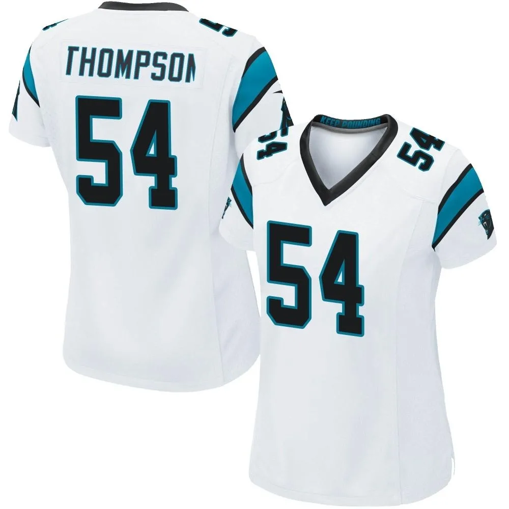 Women's Carolina Panthers Shaq Thompson Nike Game White Jersey Women's Carolina Panthers Shaq Thompson Nike Game White Jersey