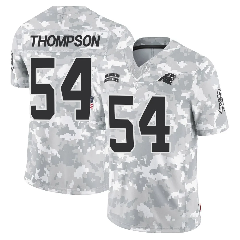 Youth Carolina Panthers Shaq Thompson Nike 2024 Salute to Service Limited Arctic Camo Jersey Youth Carolina Panthers Shaq Thompson Nike 2024 Salute to Service Limited Arctic Camo Jersey