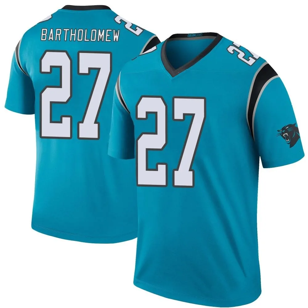 Men's Carolina Panthers Shemar Bartholomew Nike Color Rush Legend Blue Jersey Men's Carolina Panthers Shemar Bartholomew Nike Color Rush Legend Blue Jersey