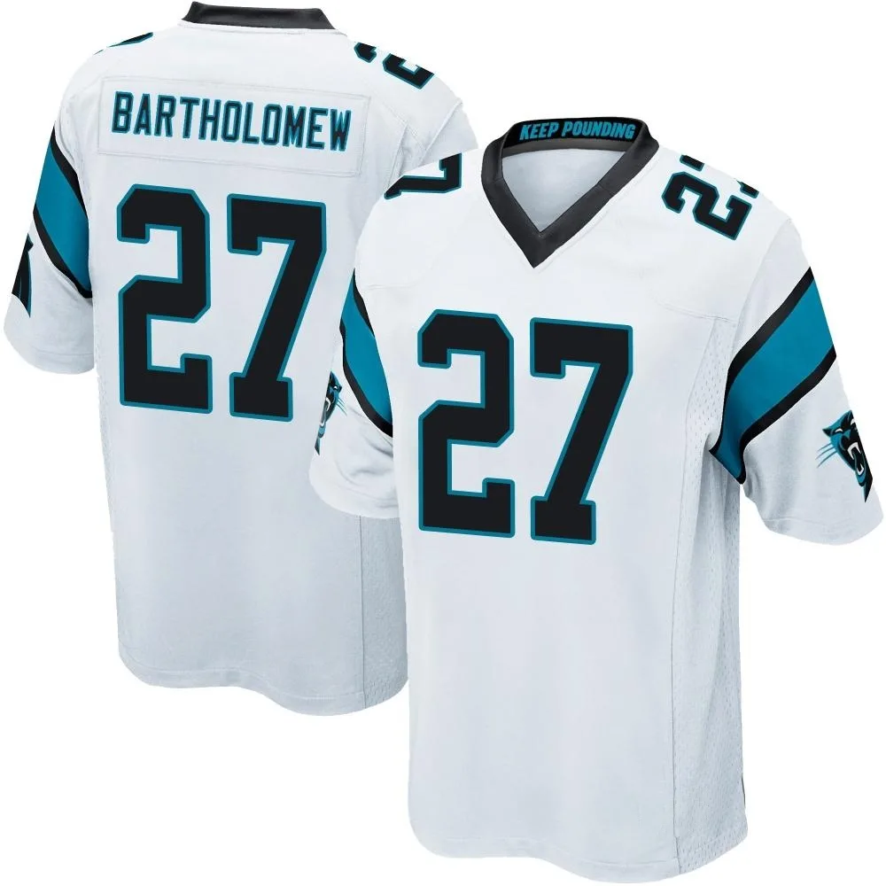 Men's Carolina Panthers Shemar Bartholomew Nike Game White Jersey Men's Carolina Panthers Shemar Bartholomew Nike Game White Jersey
