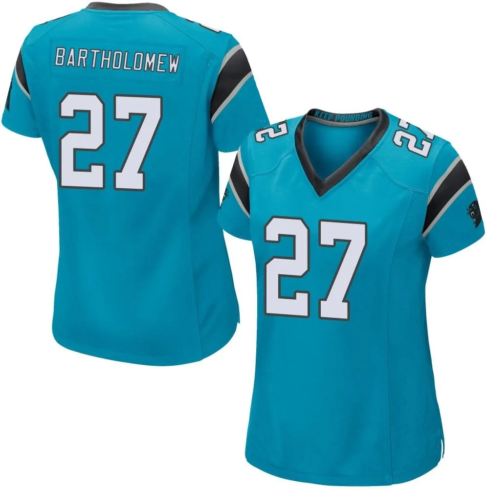 Women's Carolina Panthers Shemar Bartholomew Nike Alternate Game Blue Jersey Women's Carolina Panthers Shemar Bartholomew Nike Alternate Game Blue Jersey