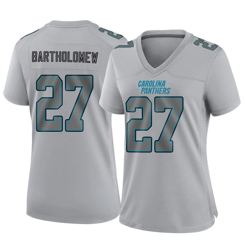 Women's Carolina Panthers Shemar Bartholomew Nike Atmosphere Fashion Game Gray Jersey Women's Carolina Panthers Shemar Bartholomew Nike Atmosphere Fashion Game Gray Jersey