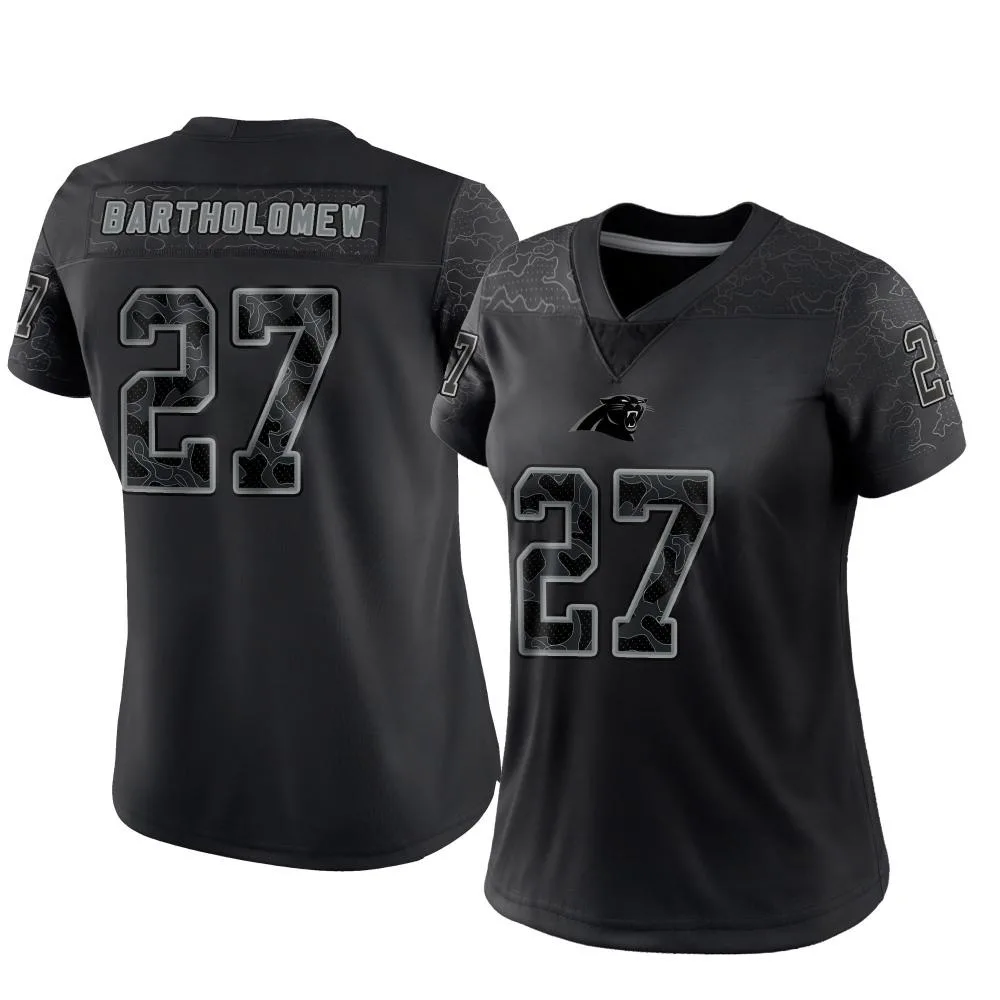 Women's Carolina Panthers Shemar Bartholomew Nike Reflective Limited Black Jersey Women's Carolina Panthers Shemar Bartholomew Nike Reflective Limited Black Jersey