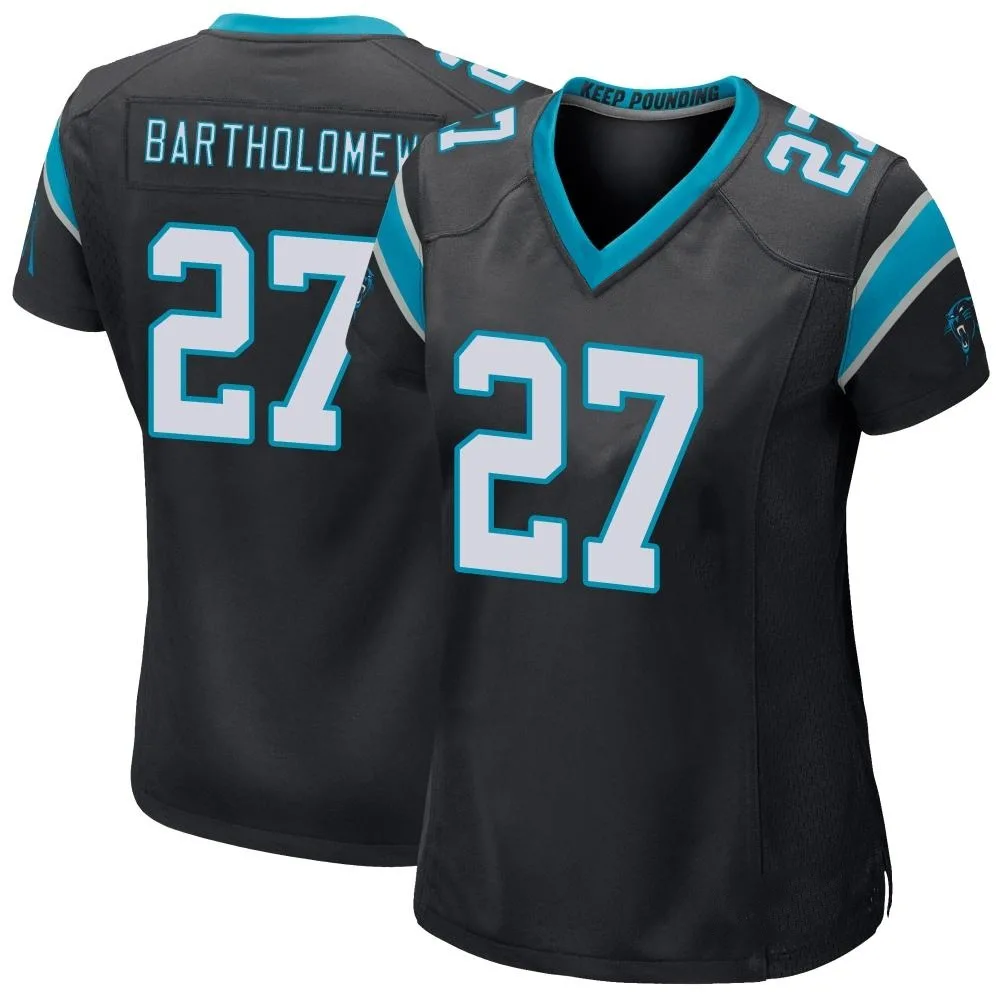 Women's Carolina Panthers Shemar Bartholomew Nike Team Color Game Black Jersey Women's Carolina Panthers Shemar Bartholomew Nike Team Color Game Black Jersey