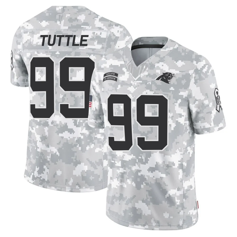 Youth Carolina Panthers Shy Tuttle Nike 2024 Salute to Service Limited Arctic Camo Jersey Youth Carolina Panthers Shy Tuttle Nike 2024 Salute to Service Limited Arctic Camo Jersey