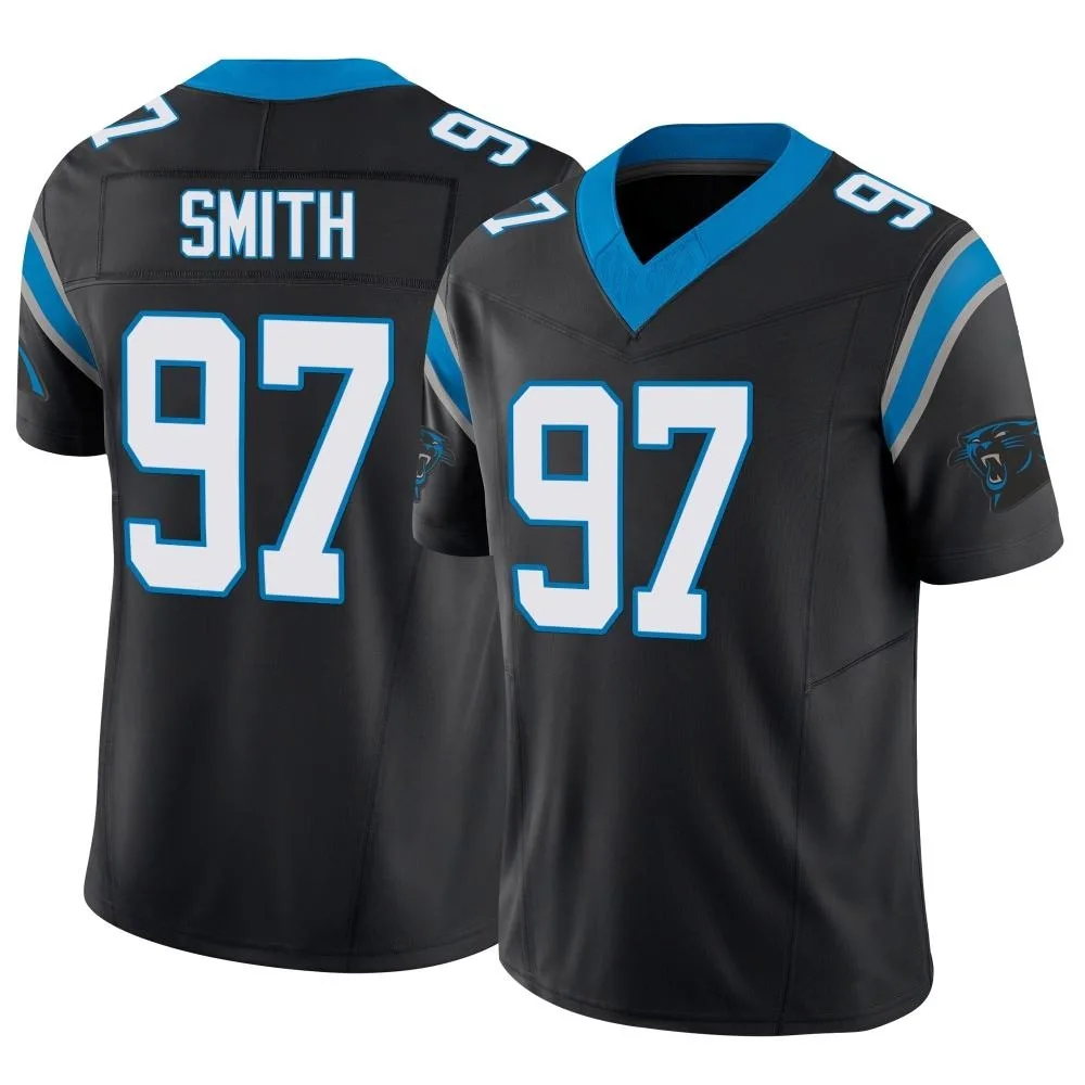Men's Carolina Panthers T.j. Smith Nike Vapor F.U.S.E. Limited Black Jersey Men's Carolina Panthers T.j. Smith Nike Vapor F.U.S.E. Limited Black Jersey