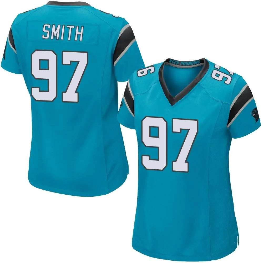 Women's Carolina Panthers T.j. Smith Nike Alternate Game Blue Jersey Women's Carolina Panthers T.j. Smith Nike Alternate Game Blue Jersey