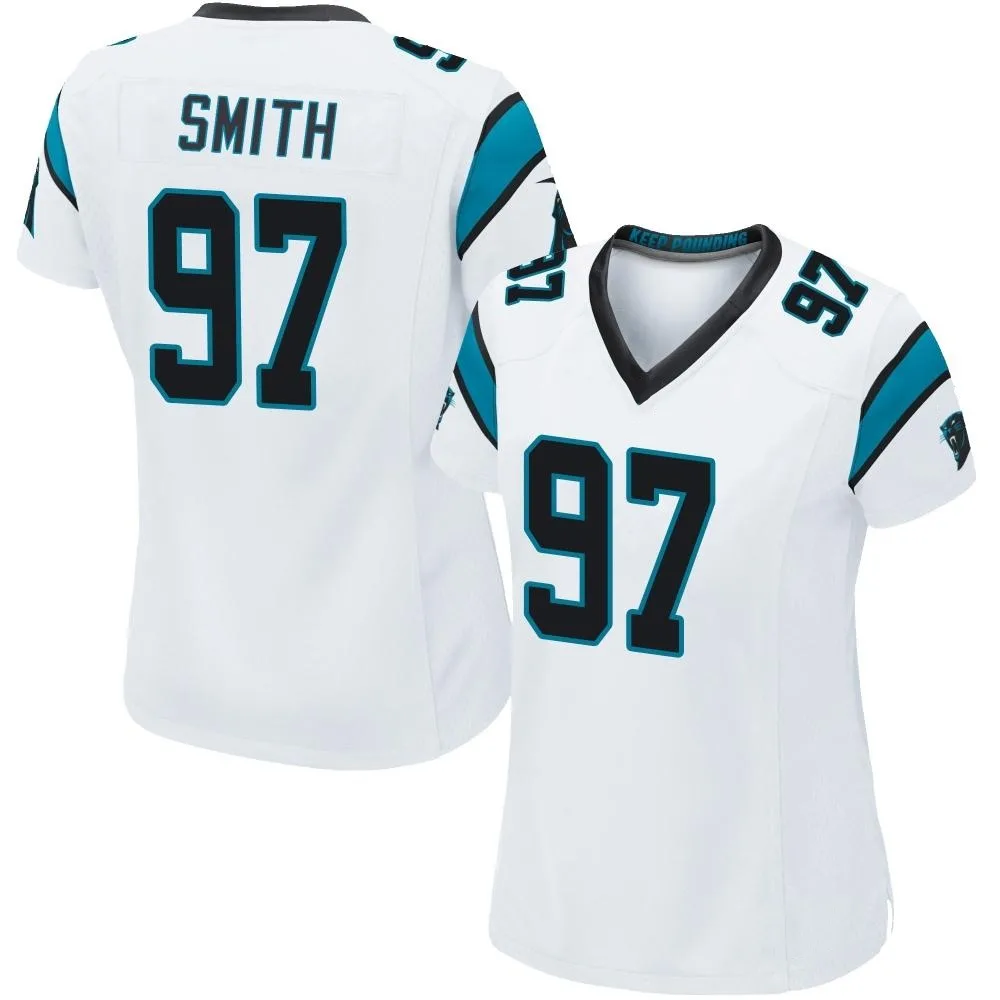 Women's Carolina Panthers T.j. Smith Nike Game White Jersey Women's Carolina Panthers T.j. Smith Nike Game White Jersey