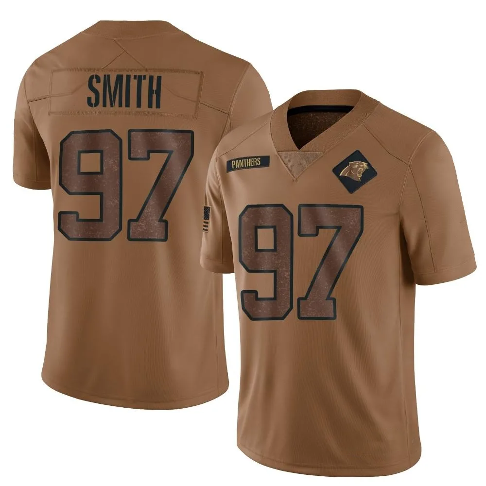 Youth Carolina Panthers T.j. Smith Nike 2023 Salute To Service Limited Brown Jersey Youth Carolina Panthers T.j. Smith Nike 2023 Salute To Service Limited Brown Jersey