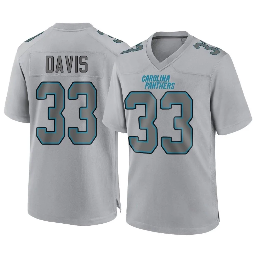 Men's Carolina Panthers Tae Davis Nike Atmosphere Fashion Game Gray Jersey Men's Carolina Panthers Tae Davis Nike Atmosphere Fashion Game Gray Jersey