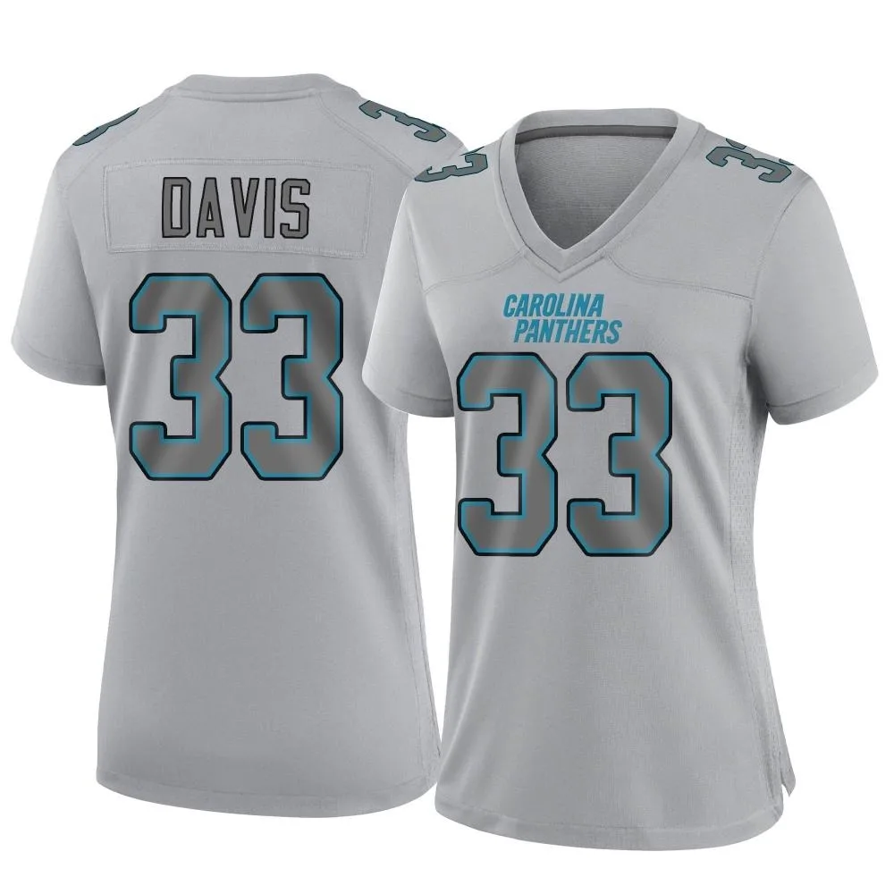 Women's Carolina Panthers Tae Davis Nike Atmosphere Fashion Game Gray Jersey Women's Carolina Panthers Tae Davis Nike Atmosphere Fashion Game Gray Jersey