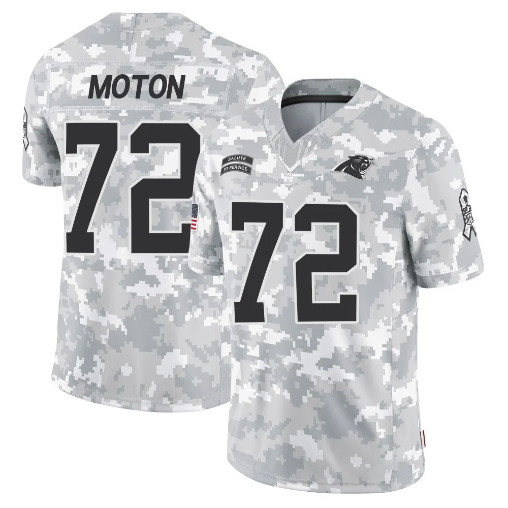 Men's Carolina Panthers Taylor Moton Nike 2024 Salute to Service Limited Arctic Camo Jersey Men's Carolina Panthers Taylor Moton Nike 2024 Salute to Service Limited Arctic Camo Jersey