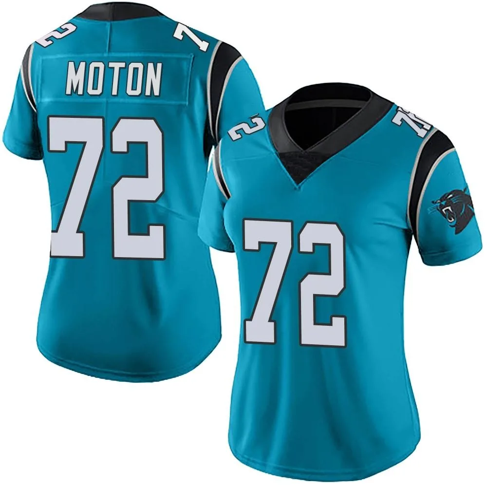 Women's Carolina Panthers Taylor Moton Nike Alternate Vapor Untouchable Limited Blue Jersey Women's Carolina Panthers Taylor Moton Nike Alternate Vapor Untouchable Limited Blue Jersey