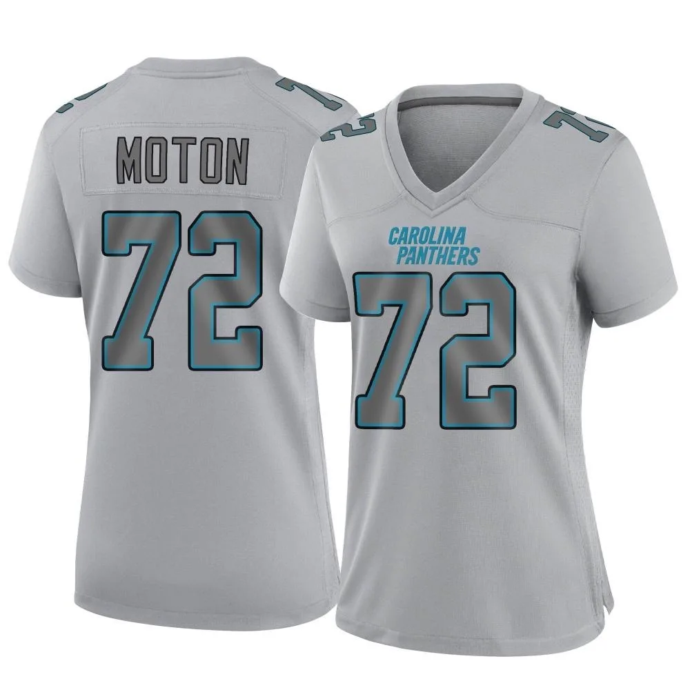 Women's Carolina Panthers Taylor Moton Nike Atmosphere Fashion Game Gray Jersey Women's Carolina Panthers Taylor Moton Nike Atmosphere Fashion Game Gray Jersey