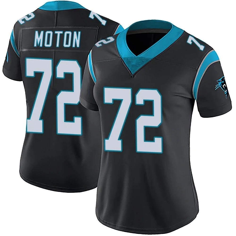 Women's Carolina Panthers Taylor Moton Nike Team Color Vapor Untouchable Limited Black Jersey Women's Carolina Panthers Taylor Moton Nike Team Color Vapor Untouchable Limited Black Jersey