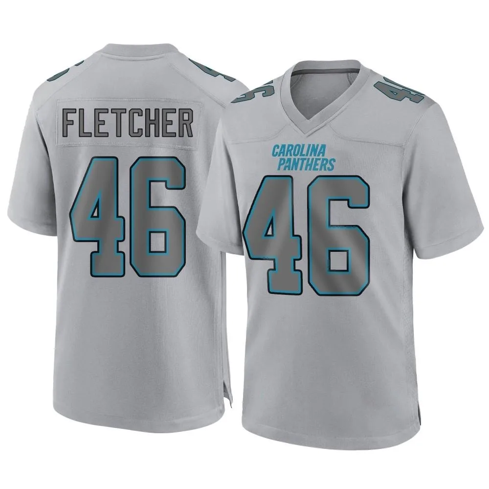 Men's Carolina Panthers Thomas Fletcher Nike Atmosphere Fashion Game Gray Jersey Men's Carolina Panthers Thomas Fletcher Nike Atmosphere Fashion Game Gray Jersey