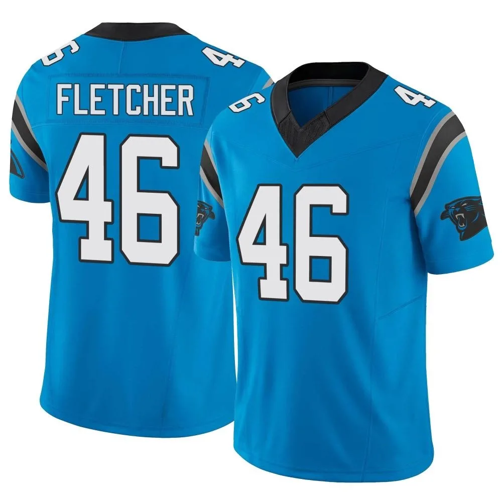 Men's Carolina Panthers Thomas Fletcher Nike Vapor F.U.S.E. Limited Blue Jersey Men's Carolina Panthers Thomas Fletcher Nike Vapor F.U.S.E. Limited Blue Jersey