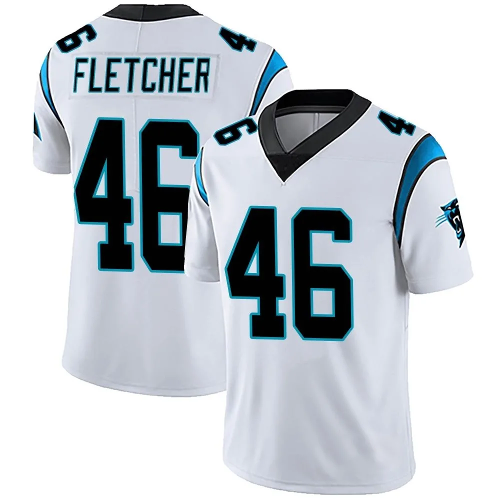 Men's Carolina Panthers Thomas Fletcher Nike Vapor Untouchable Limited White Jersey Men's Carolina Panthers Thomas Fletcher Nike Vapor Untouchable Limited White Jersey