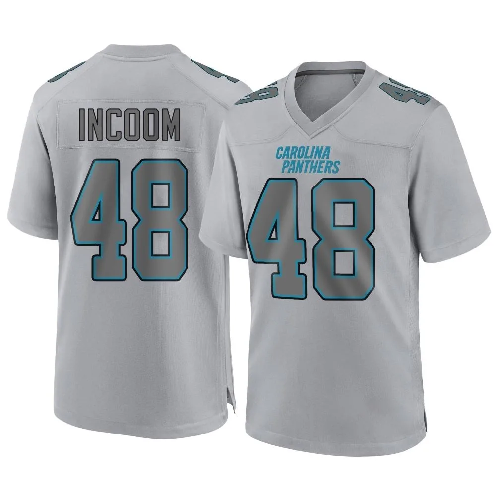Men's Carolina Panthers Thomas Incoom Nike Atmosphere Fashion Game Gray Jersey Men's Carolina Panthers Thomas Incoom Nike Atmosphere Fashion Game Gray Jersey