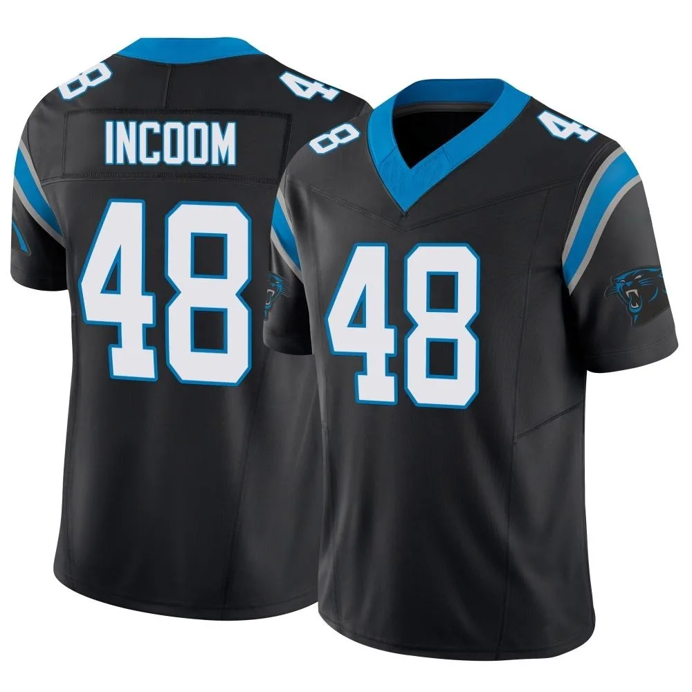 Youth Carolina Panthers Thomas Incoom Nike Vapor F.U.S.E. Limited Black Jersey Youth Carolina Panthers Thomas Incoom Nike Vapor F.U.S.E. Limited Black Jersey