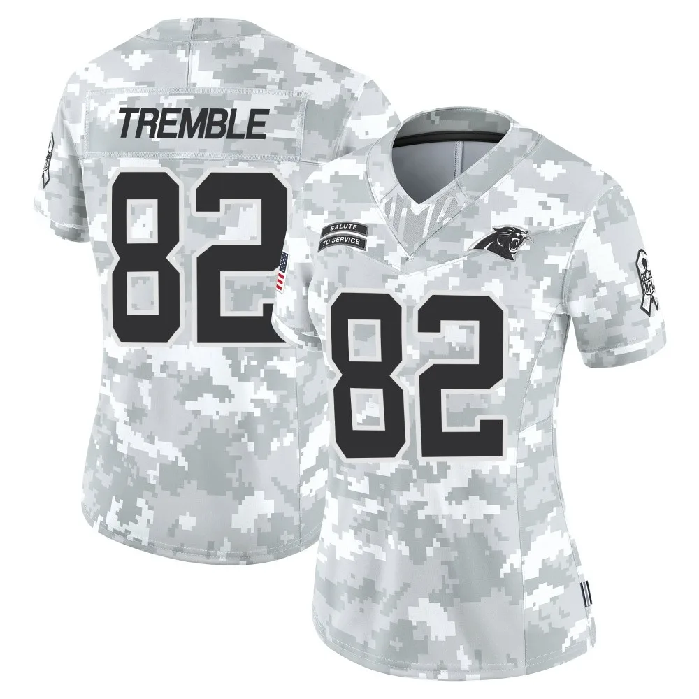 Women's Carolina Panthers Tommy Tremble Nike 2024 Salute to Service Limited Arctic Camo Jersey Women's Carolina Panthers Tommy Tremble Nike 2024 Salute to Service Limited Arctic Camo Jersey