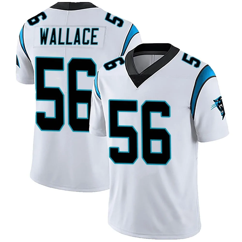 Men's Carolina Panthers Trevin Wallace Nike Vapor Untouchable Limited White Jersey Men's Carolina Panthers Trevin Wallace Nike Vapor Untouchable Limited White Jersey