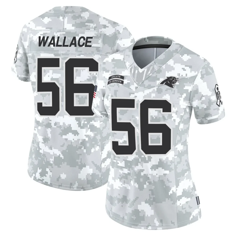 Women's Carolina Panthers Trevin Wallace Nike 2024 Salute to Service Limited Arctic Camo Jersey Women's Carolina Panthers Trevin Wallace Nike 2024 Salute to Service Limited Arctic Camo Jersey