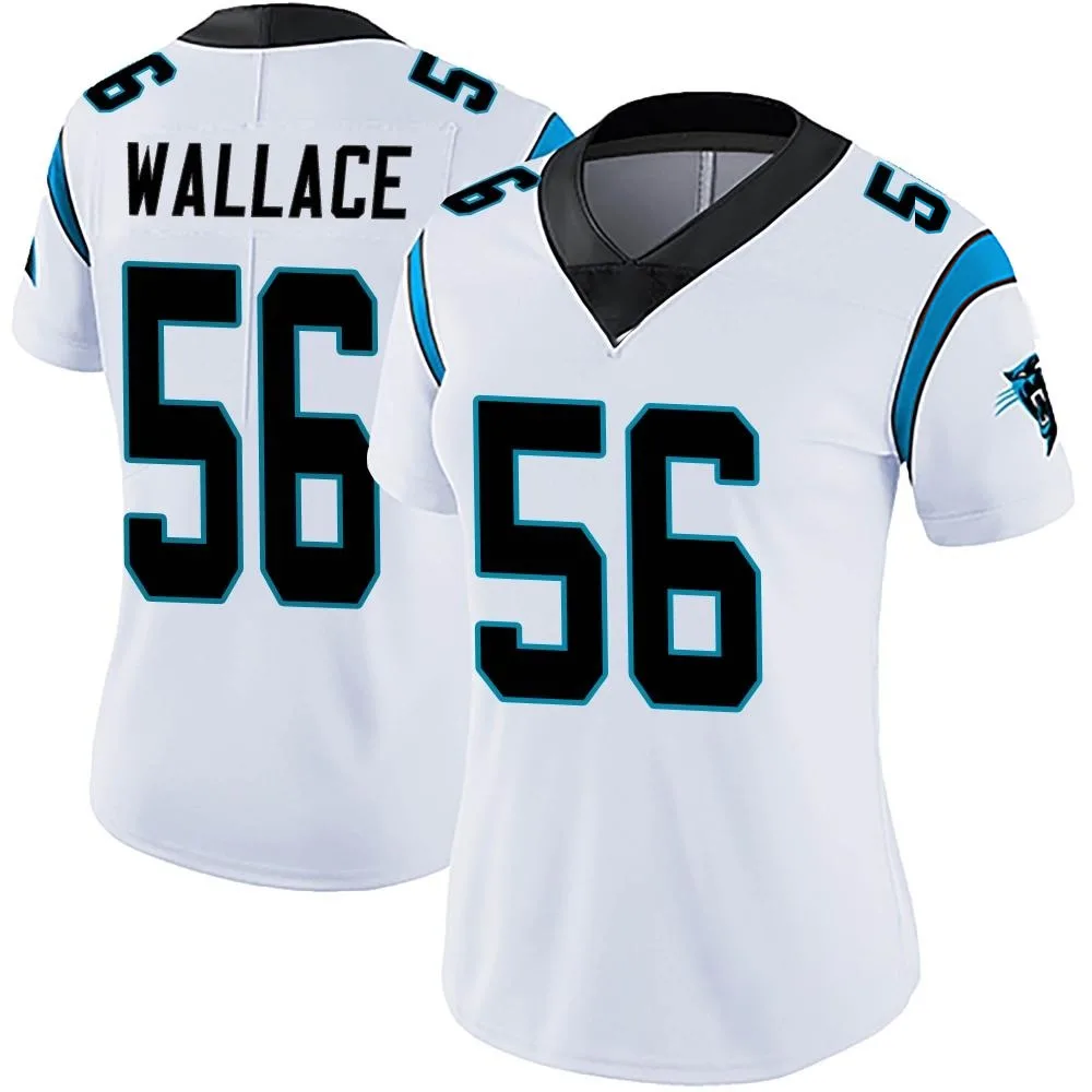 Women's Carolina Panthers Trevin Wallace Nike Vapor Untouchable Limited White Jersey Women's Carolina Panthers Trevin Wallace Nike Vapor Untouchable Limited White Jersey