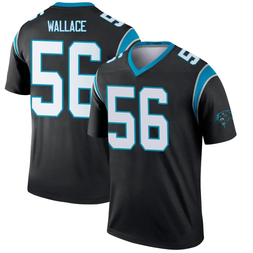 Youth Carolina Panthers Trevin Wallace Nike Legend Black Jersey Youth Carolina Panthers Trevin Wallace Nike Legend Black Jersey