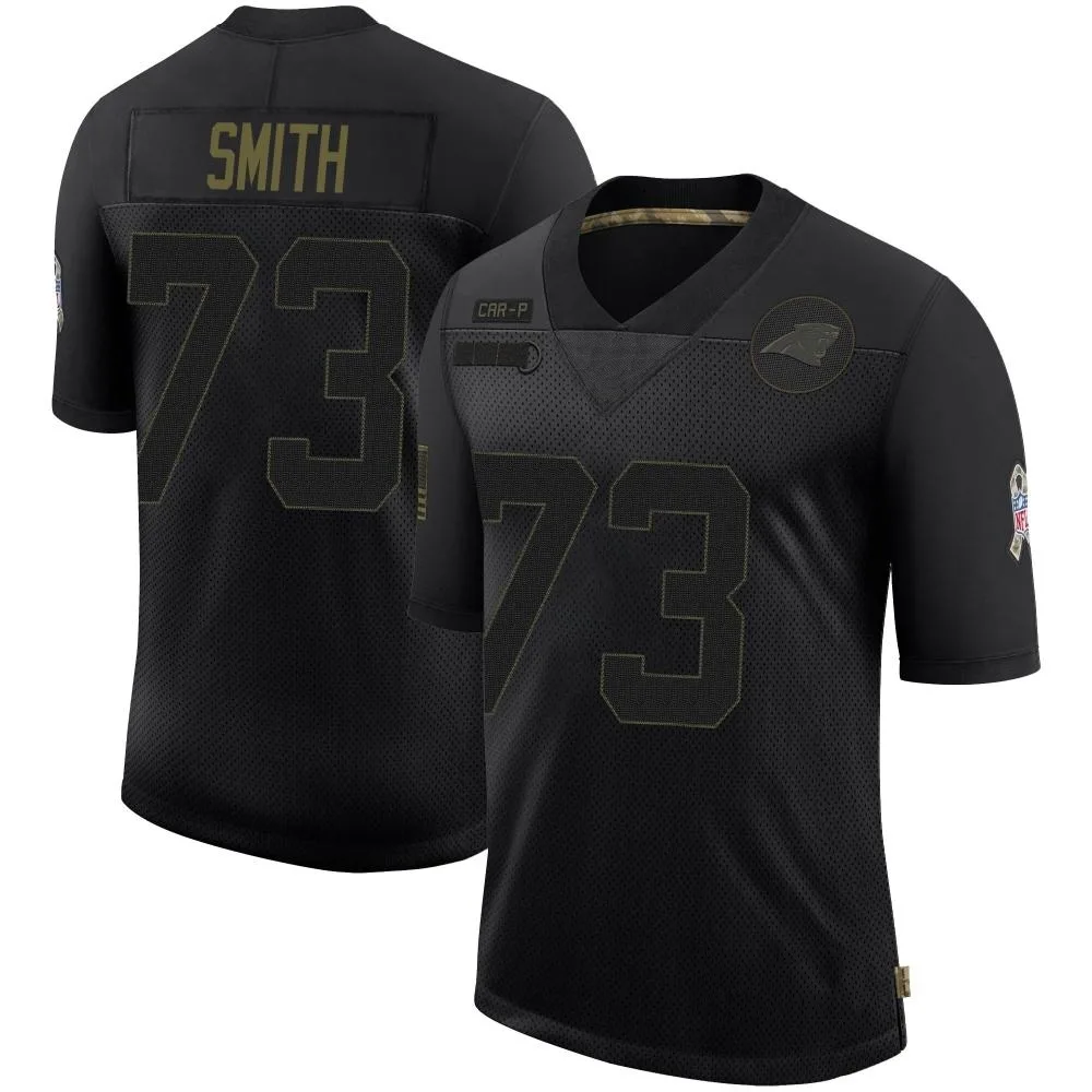 Men's Carolina Panthers Tyler Smith Nike 2020 Salute To Service Limited Black Jersey Men's Carolina Panthers Tyler Smith Nike 2020 Salute To Service Limited Black Jersey