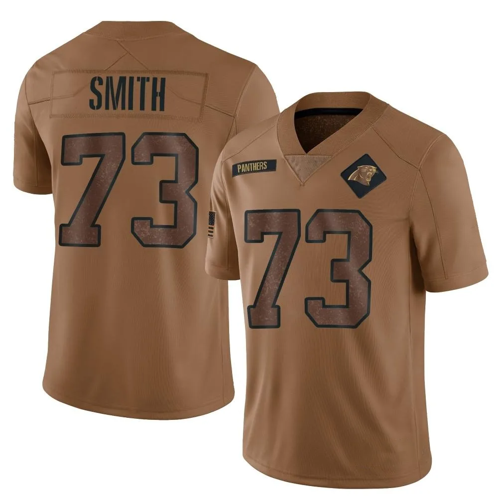 Men's Carolina Panthers Tyler Smith Nike 2023 Salute To Service Limited Brown Jersey Men's Carolina Panthers Tyler Smith Nike 2023 Salute To Service Limited Brown Jersey