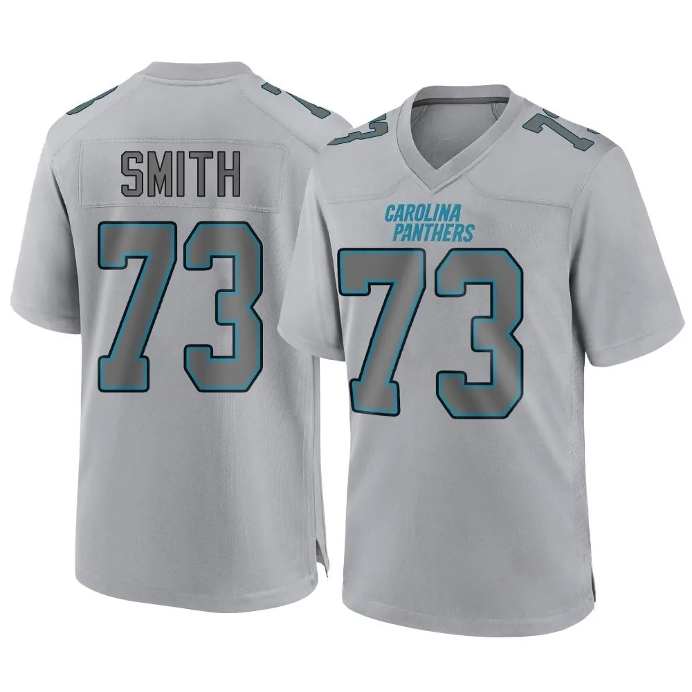 Men's Carolina Panthers Tyler Smith Nike Atmosphere Fashion Game Gray Jersey Men's Carolina Panthers Tyler Smith Nike Atmosphere Fashion Game Gray Jersey