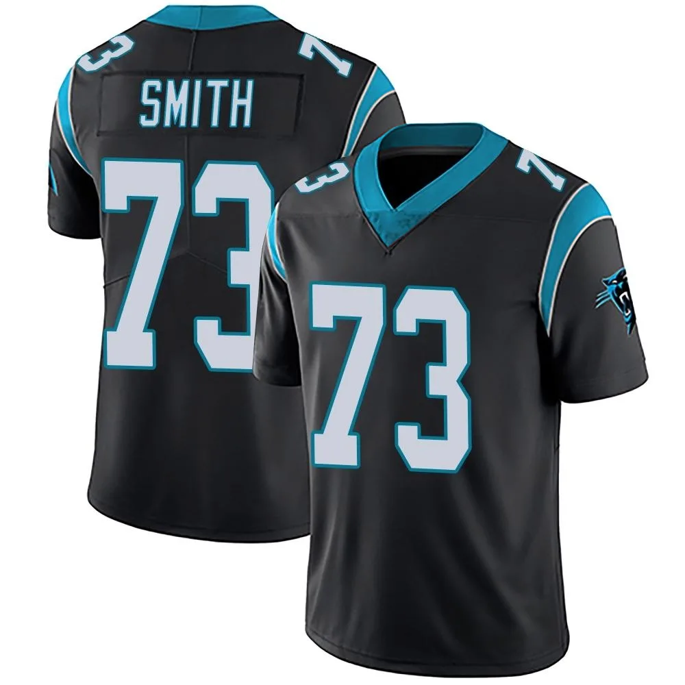 Men's Carolina Panthers Tyler Smith Nike Team Color Vapor Untouchable Limited Black Jersey Men's Carolina Panthers Tyler Smith Nike Team Color Vapor Untouchable Limited Black Jersey