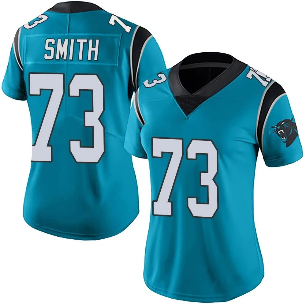 Women's Carolina Panthers Tyler Smith Nike Alternate Vapor Untouchable Limited Blue Jersey Women's Carolina Panthers Tyler Smith Nike Alternate Vapor Untouchable Limited Blue Jersey