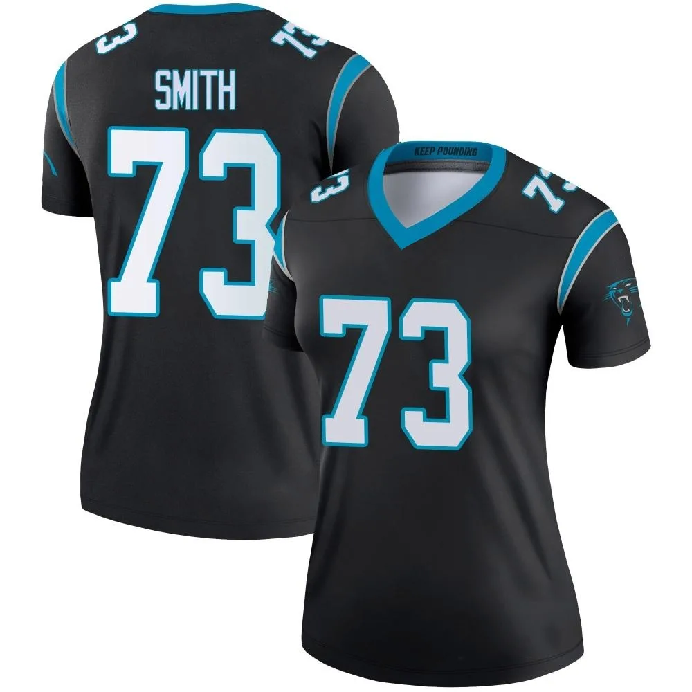 Women's Carolina Panthers Tyler Smith Nike Legend Black Jersey Women's Carolina Panthers Tyler Smith Nike Legend Black Jersey
