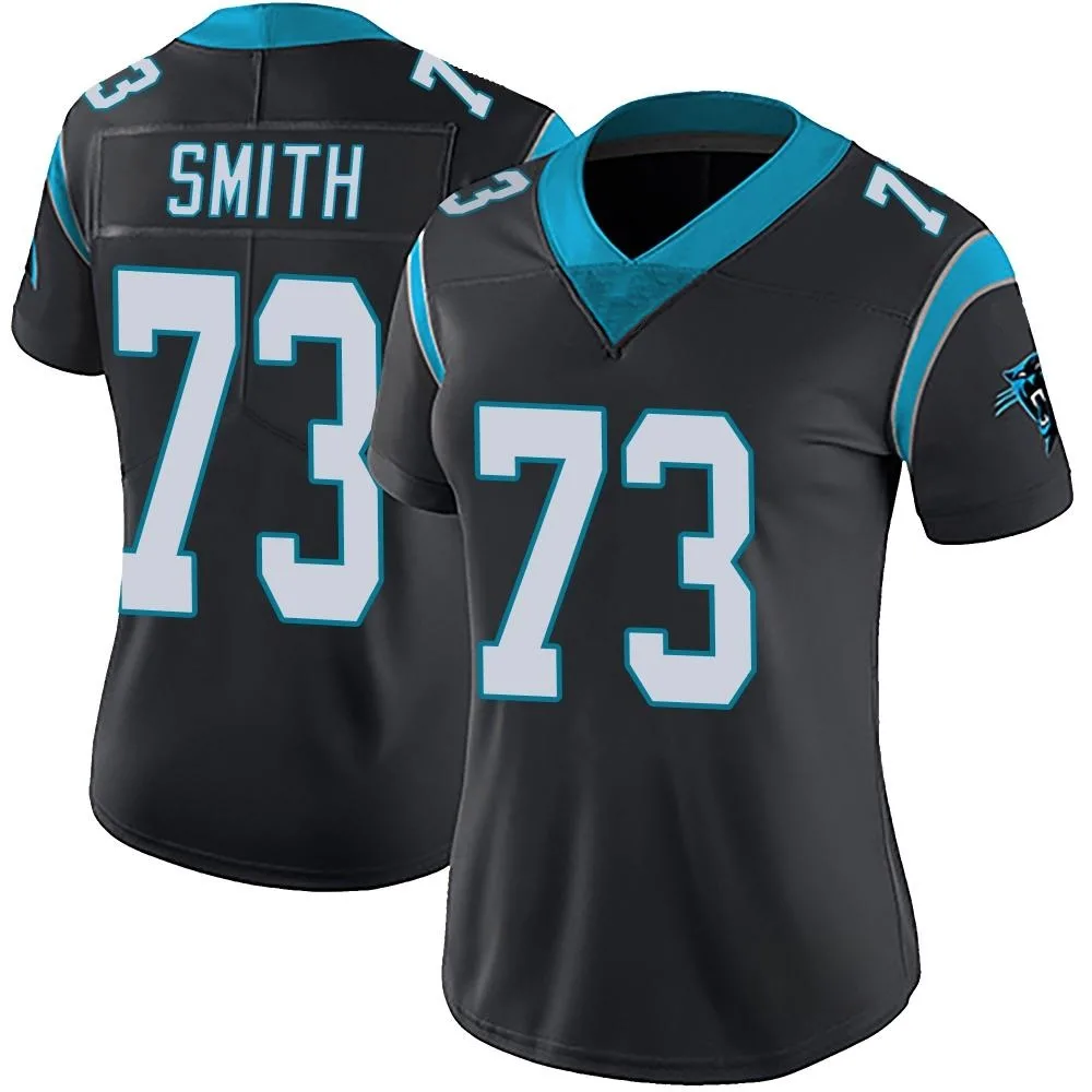 Women's Carolina Panthers Tyler Smith Nike Team Color Vapor Untouchable Limited Black Jersey Women's Carolina Panthers Tyler Smith Nike Team Color Vapor Untouchable Limited Black Jersey