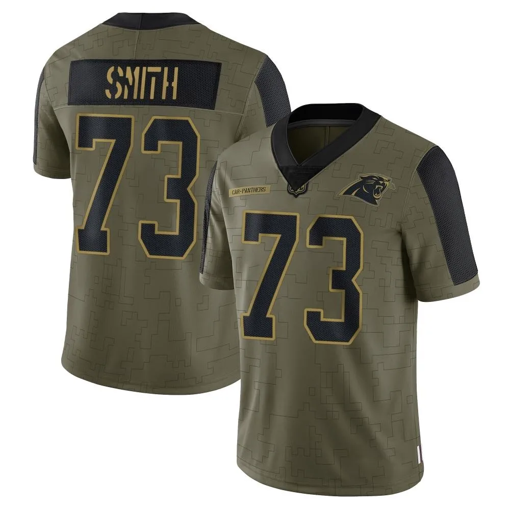 Youth Carolina Panthers Tyler Smith Nike 2021 Salute To Service Limited Olive Jersey Youth Carolina Panthers Tyler Smith Nike 2021 Salute To Service Limited Olive Jersey