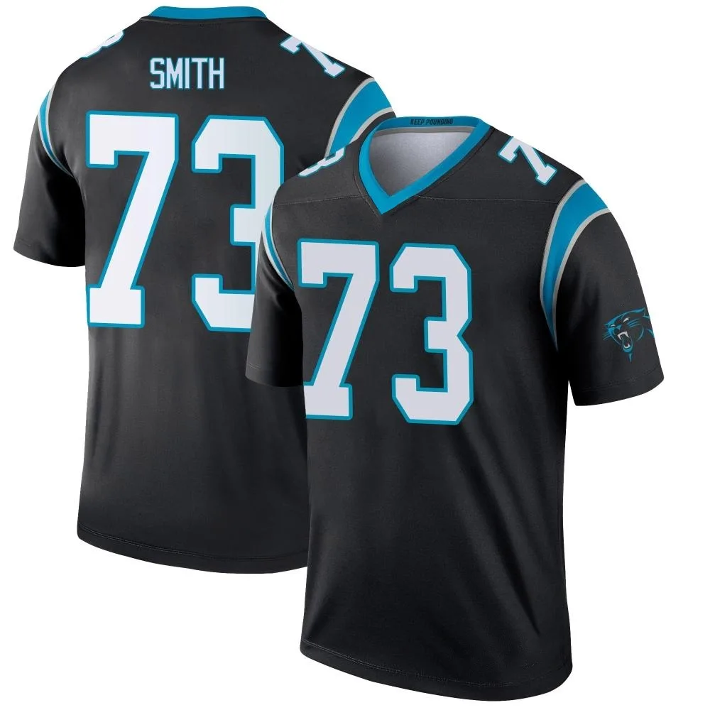 Youth Carolina Panthers Tyler Smith Nike Legend Black Jersey Youth Carolina Panthers Tyler Smith Nike Legend Black Jersey