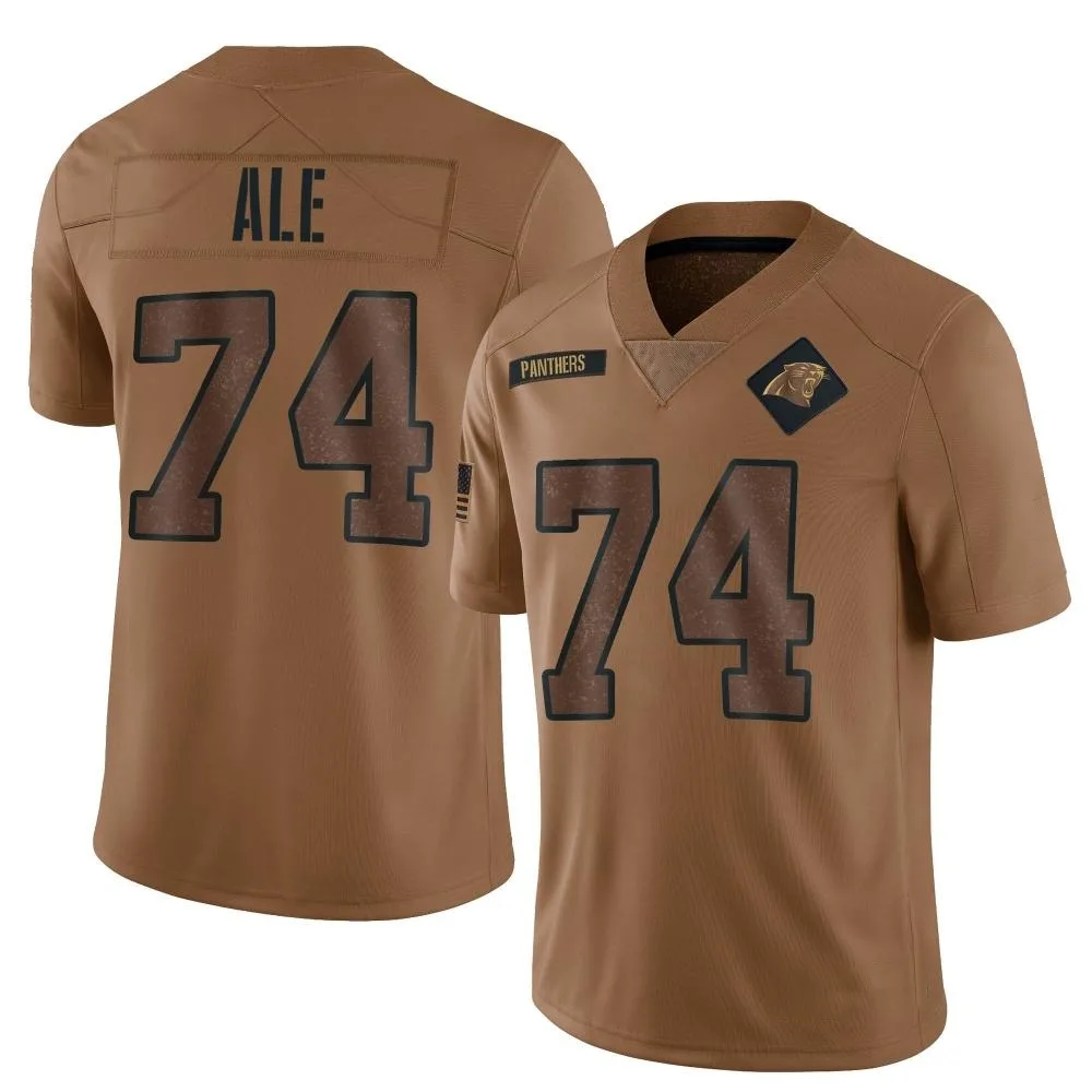 Men's Carolina Panthers Ulumoo Ale Nike 2023 Salute To Service Limited Brown Jersey Men's Carolina Panthers Ulumoo Ale Nike 2023 Salute To Service Limited Brown Jersey