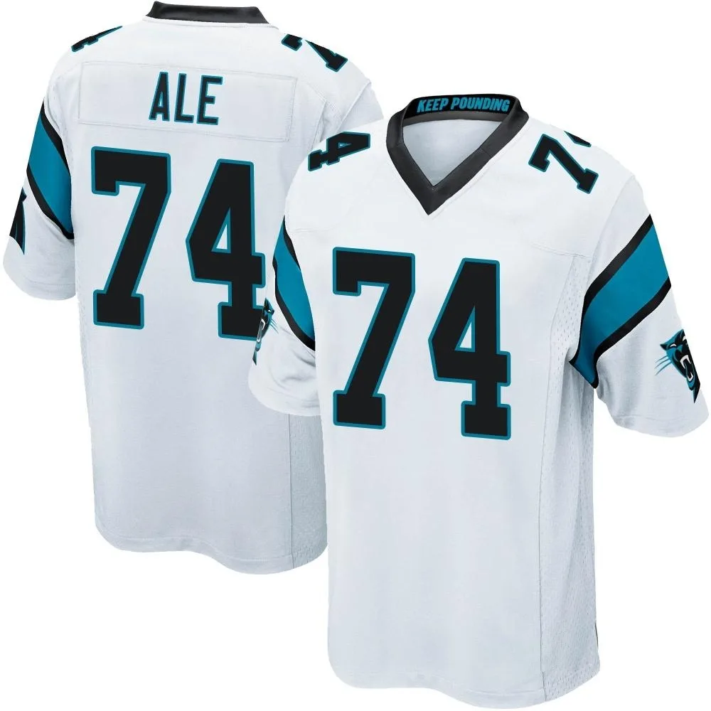 Men's Carolina Panthers Ulumoo Ale Nike Game White Jersey Men's Carolina Panthers Ulumoo Ale Nike Game White Jersey