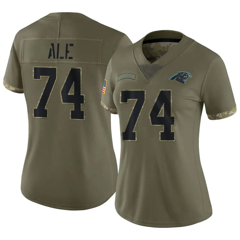 Women's Carolina Panthers Ulumoo Ale Nike 2022 Salute To Service Limited Olive Jersey Women's Carolina Panthers Ulumoo Ale Nike 2022 Salute To Service Limited Olive Jersey