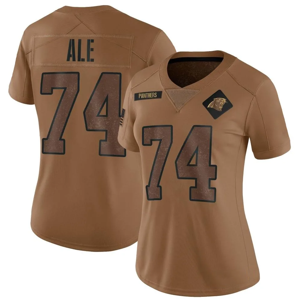 Women's Carolina Panthers Ulumoo Ale Nike 2023 Salute To Service Limited Brown Jersey Women's Carolina Panthers Ulumoo Ale Nike 2023 Salute To Service Limited Brown Jersey