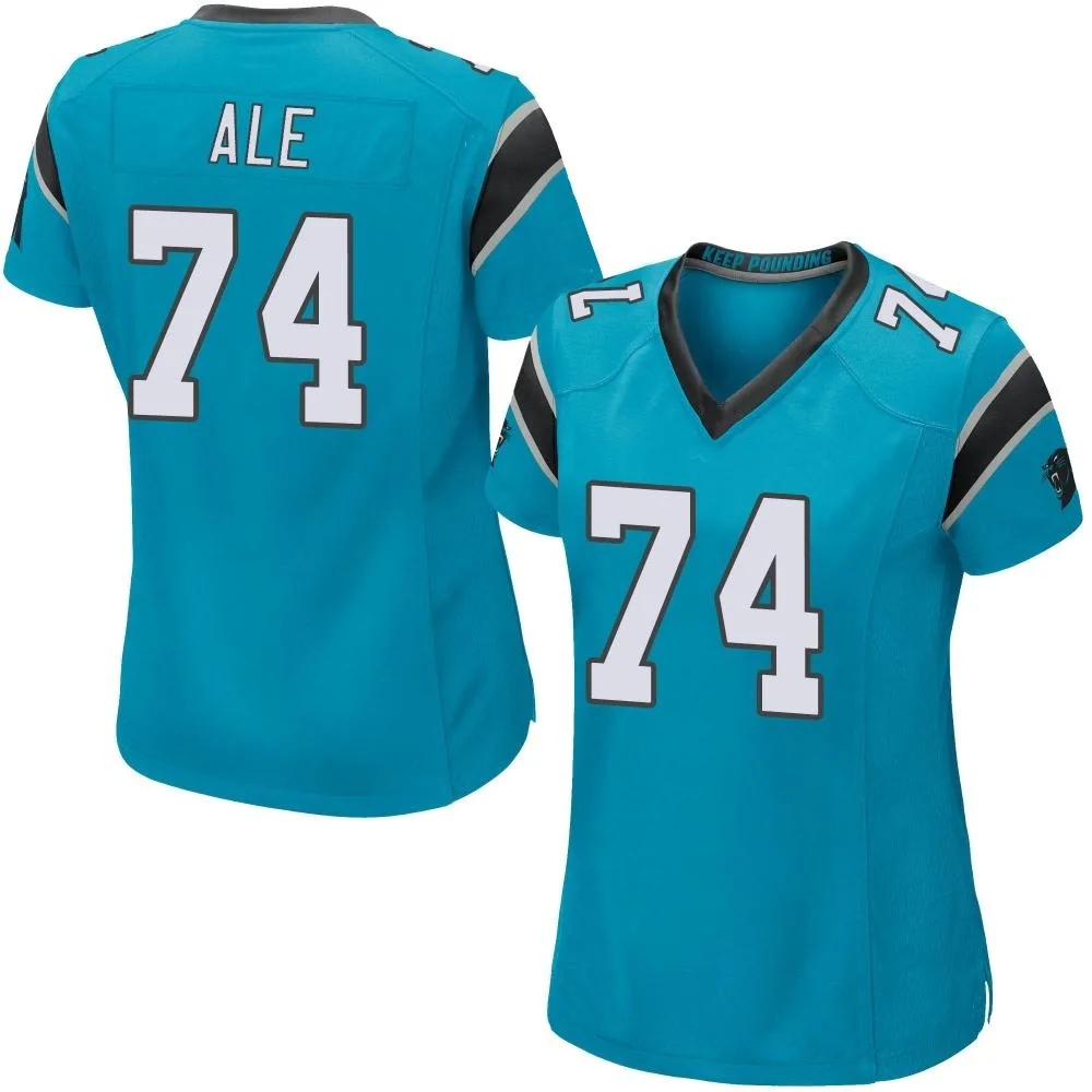 Women's Carolina Panthers Ulumoo Ale Nike Alternate Game Blue Jersey Women's Carolina Panthers Ulumoo Ale Nike Alternate Game Blue Jersey