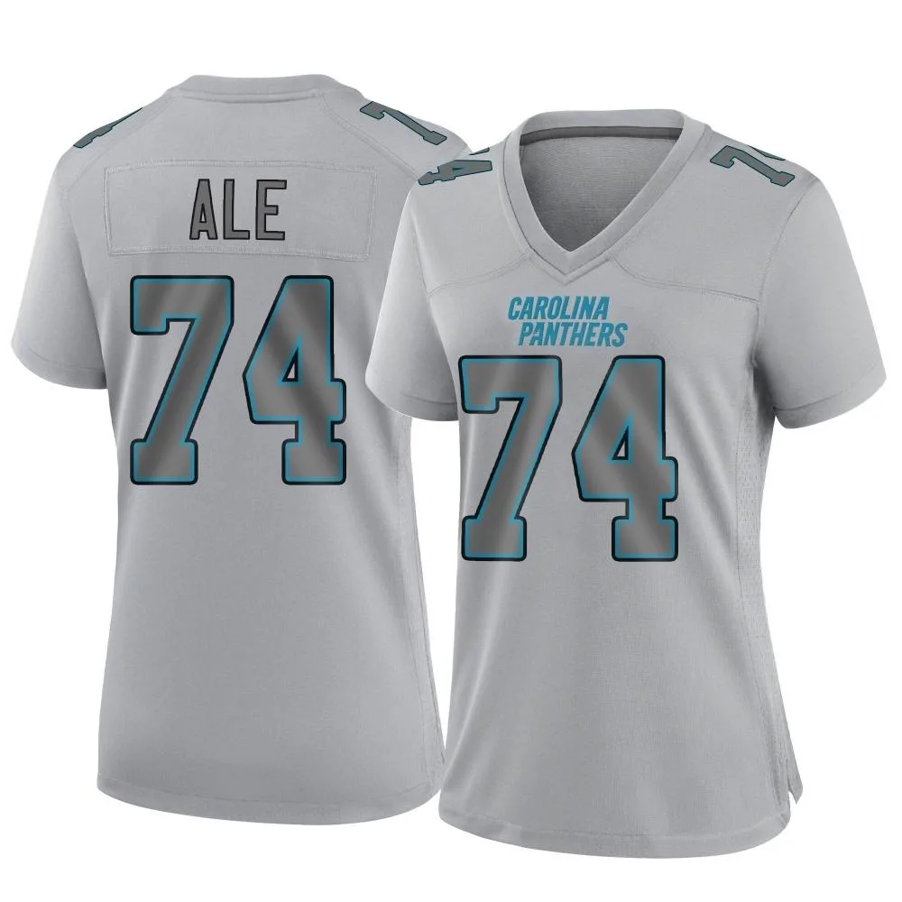Women's Carolina Panthers Ulumoo Ale Nike Atmosphere Fashion Game Gray Jersey Women's Carolina Panthers Ulumoo Ale Nike Atmosphere Fashion Game Gray Jersey