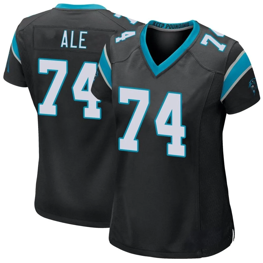 Women's Carolina Panthers Ulumoo Ale Nike Team Color Game Black Jersey Women's Carolina Panthers Ulumoo Ale Nike Team Color Game Black Jersey